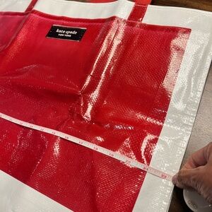Kate Spade Glossy Red and White Bag